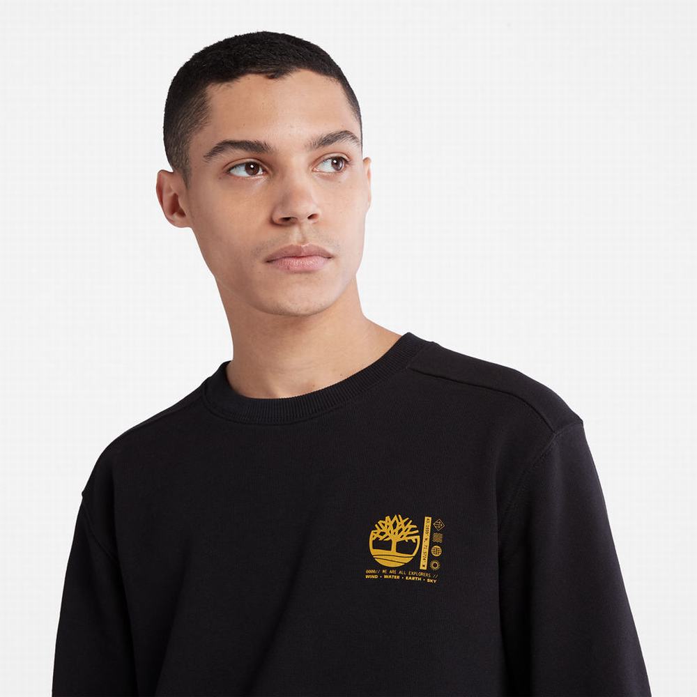 Timberland Photographic Crewneck Tişörtü Erkek Siyah | TR-3160N