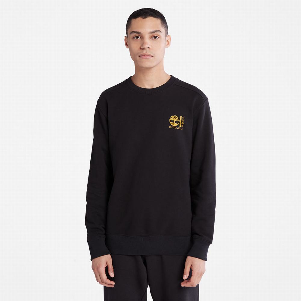 Timberland Photographic Crewneck Tişörtü Erkek Siyah | TR-3160N