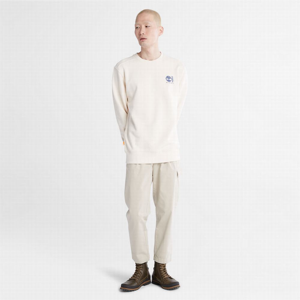 Timberland Photographic Crewneck Tişörtü Erkek Beyaz | TR-5139B