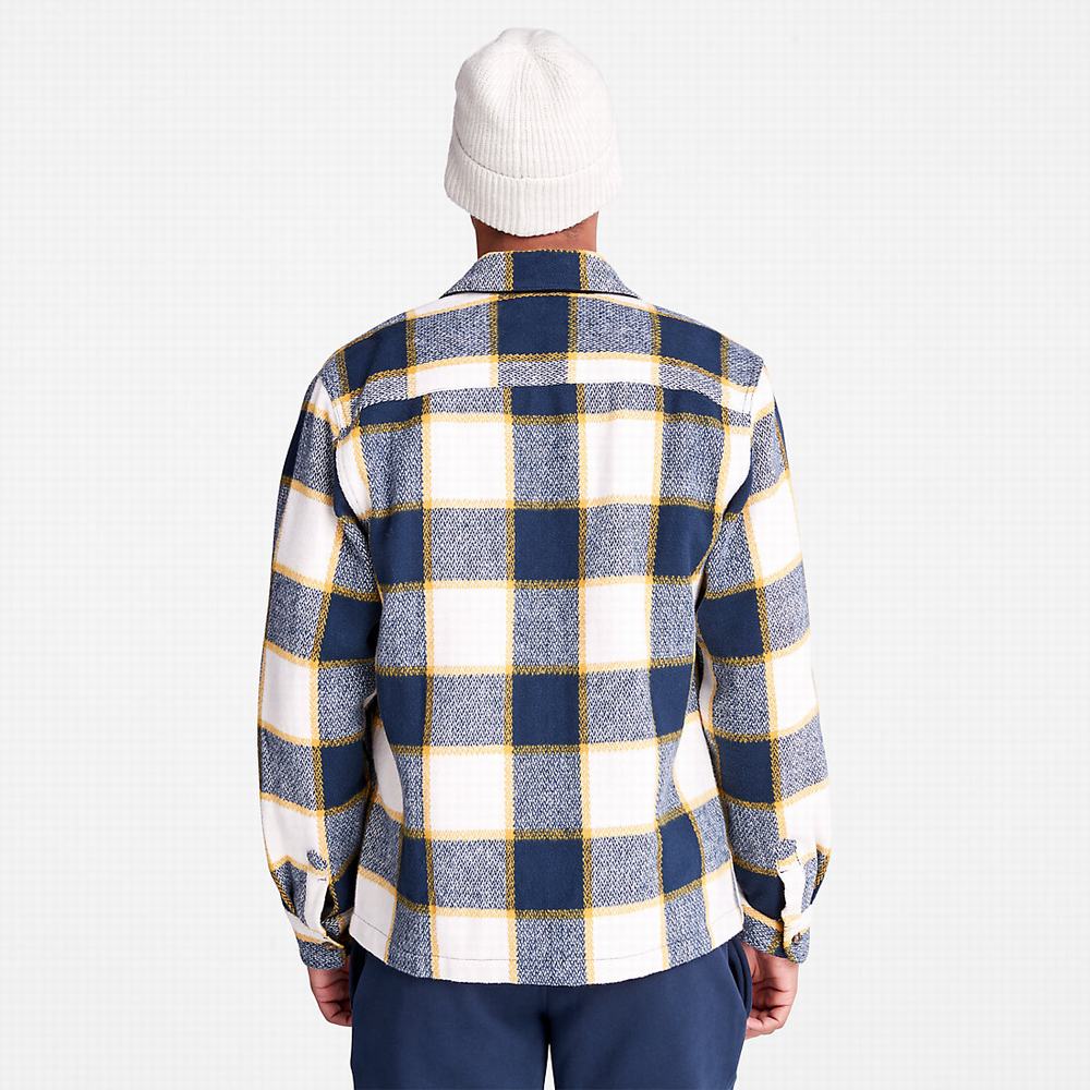 Timberland Plaid Overshirt Gömlek Erkek Lacivert | TR-2150Z