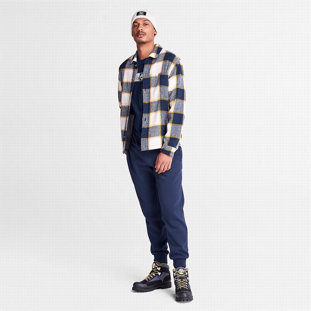 Timberland Plaid Overshirt Gömlek Erkek Lacivert | TR-2150Z