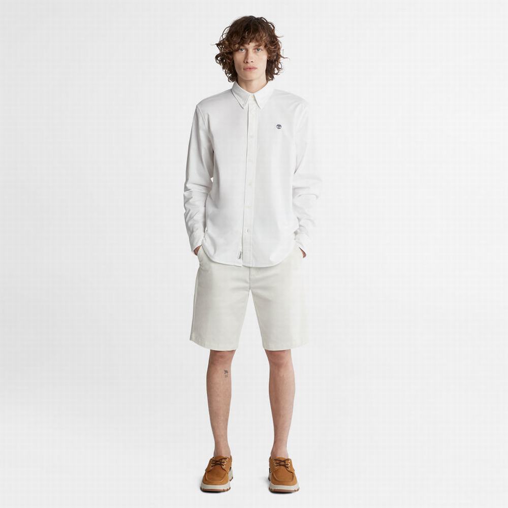 Timberland Pleasant River Slim Oxford Gömlek Erkek Beyaz | TR-3847D