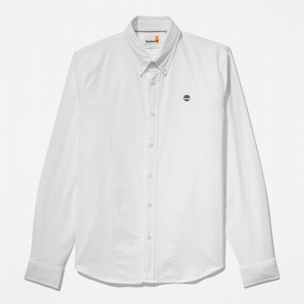 Timberland Pleasant River Slim Oxford Gömlek Erkek Beyaz | TR-3847D