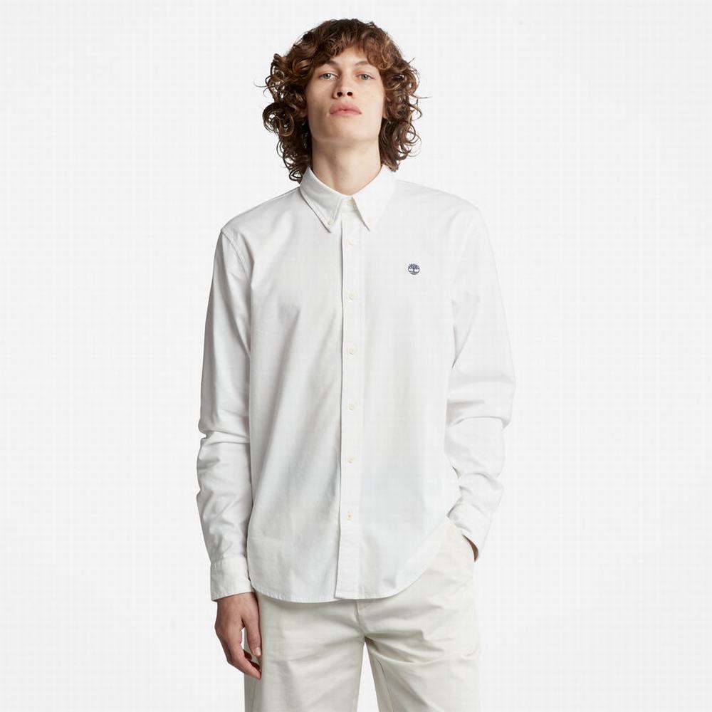 Timberland Pleasant River Slim Oxford Gömlek Erkek Beyaz | TR-3847D