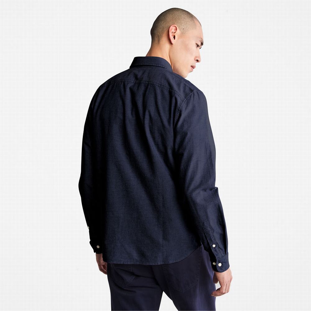 Timberland Pleasant River Slim Oxford Gömlek Erkek Lacivert | TR-4923A