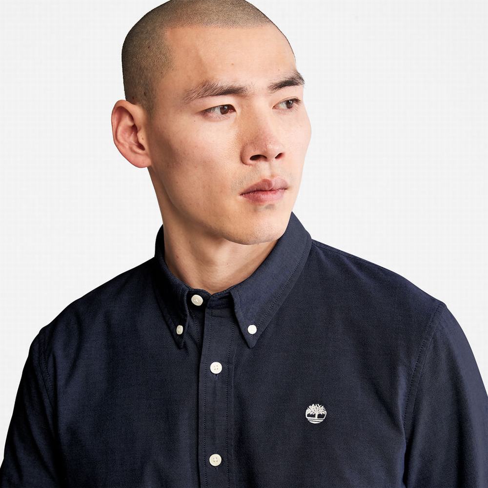 Timberland Pleasant River Slim Oxford Gömlek Erkek Lacivert | TR-4923A