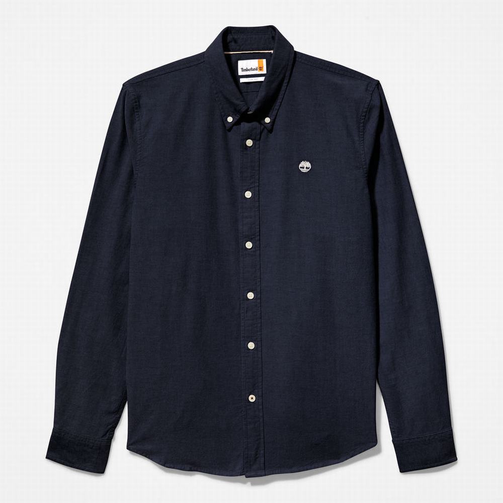 Timberland Pleasant River Slim Oxford Gömlek Erkek Lacivert | TR-4923A