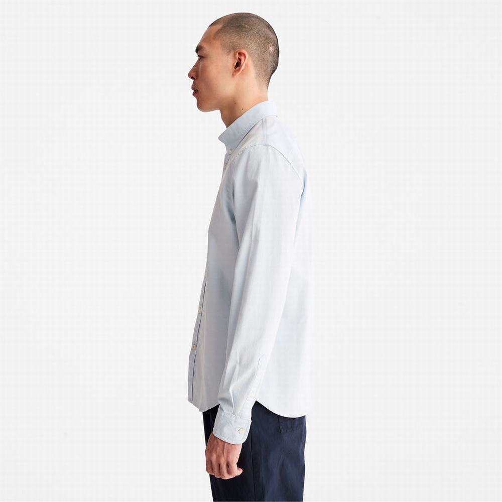Timberland Pleasant River Slim Oxford Gömlek Erkek Açık Mavi | TR-6157S