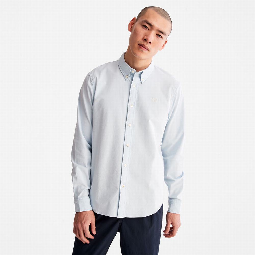 Timberland Pleasant River Slim Oxford Gömlek Erkek Açık Mavi | TR-6157S