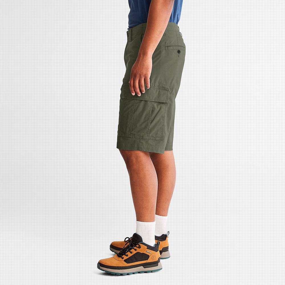 Timberland Poplin Cargo Şort Erkek Koyu Yeşil | TR-1405B