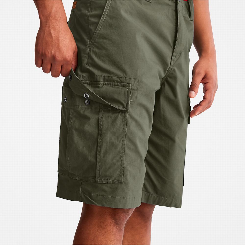 Timberland Poplin Cargo Şort Erkek Koyu Yeşil | TR-1405B