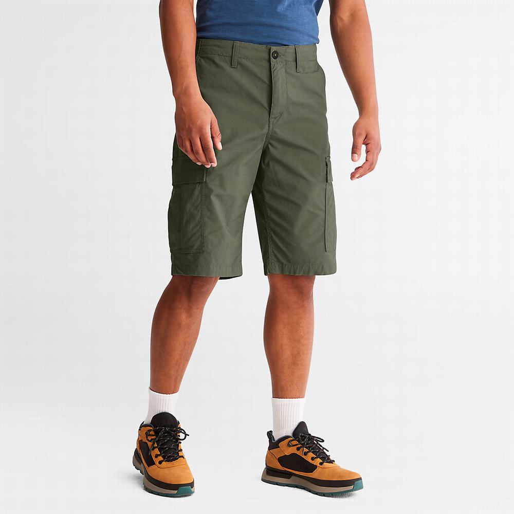 Timberland Poplin Cargo Şort Erkek Koyu Yeşil | TR-1405B