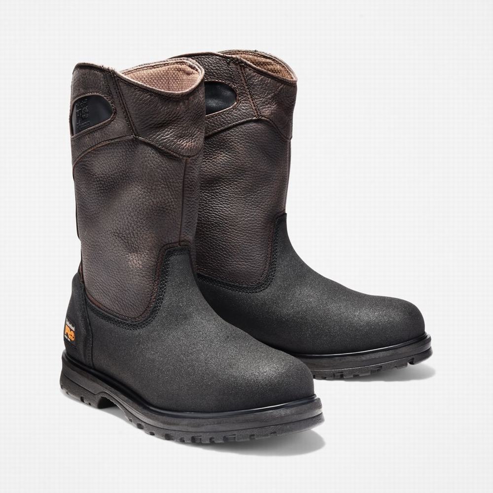 Timberland PowerWelt Pull On Steel Burunlu Iş Botu Erkek Kahverengi | TR-6342B