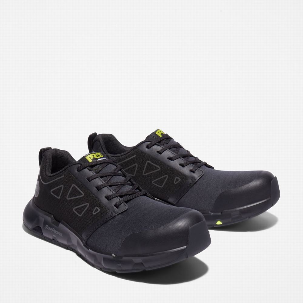 Timberland Powertrain Sprint Alloy Burunlu İş Sneaker İş Ayakkabısı Erkek Siyah | TR-9580B