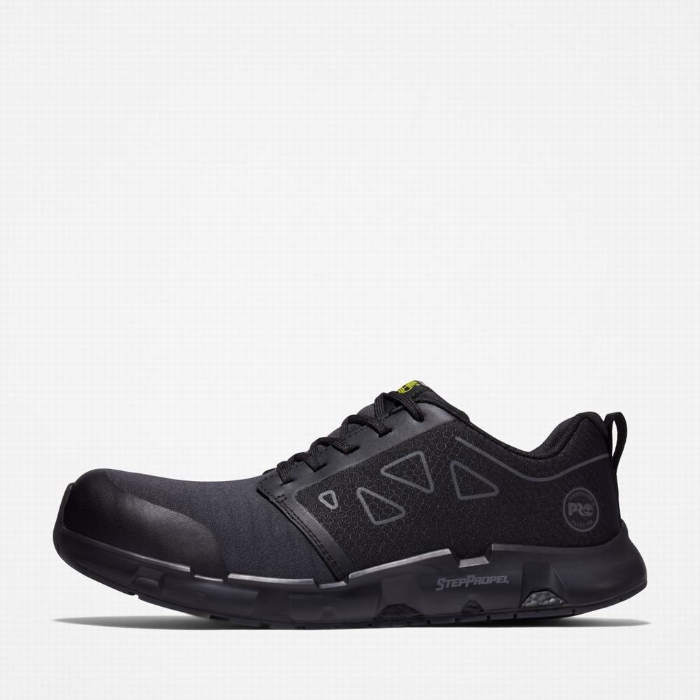 Timberland Powertrain Sprint Alloy Burunlu İş Sneaker İş Ayakkabısı Erkek Siyah | TR-9580B
