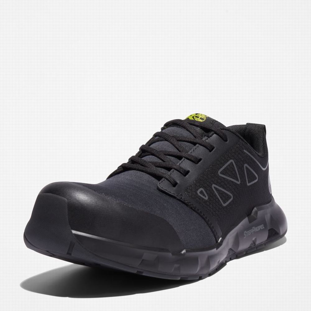 Timberland Powertrain Sprint Alloy Burunlu İş Sneaker İş Ayakkabısı Erkek Siyah | TR-9580B