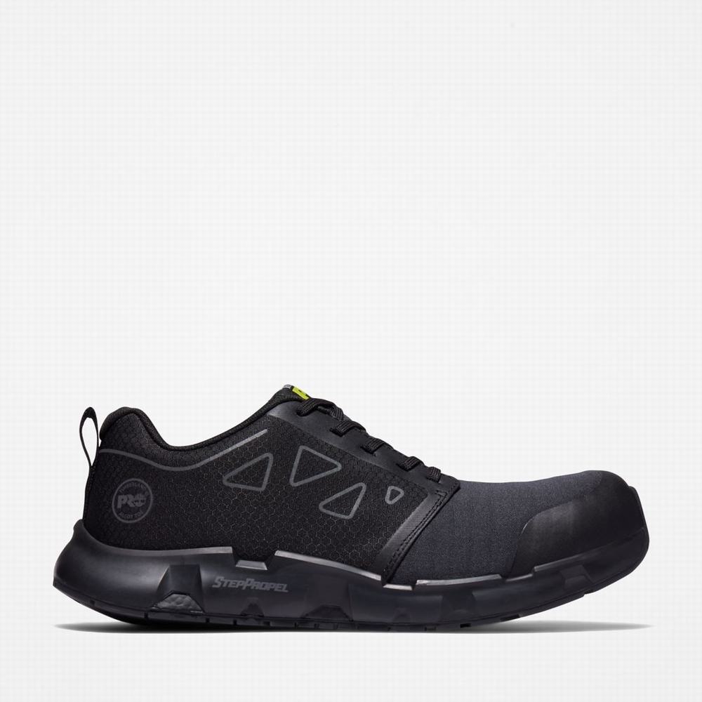 Timberland Powertrain Sprint Alloy Burunlu İş Sneaker İş Ayakkabısı Erkek Siyah | TR-9580B