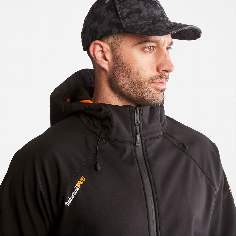 Timberland Powerzip Kukuletalı Softshell Ceket Erkek Siyah | TR-7463Q
