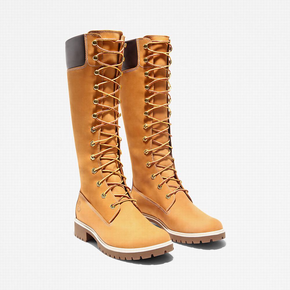 Timberland Premium14 Inch Çizme Kadın Sarı | TR-8601Z