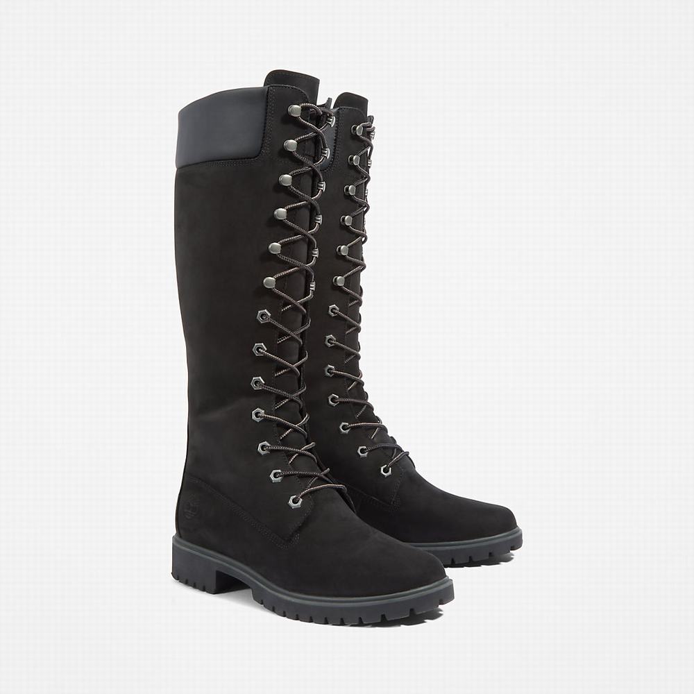 Timberland Premium14 Inch Çizme Kadın Siyah | TR-9380L