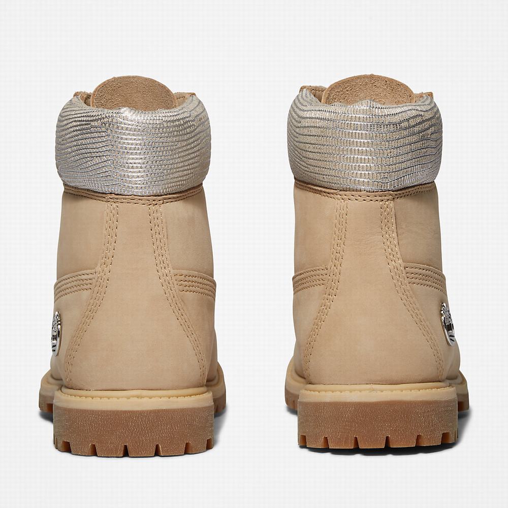 Timberland Premium 6 Inch Bot Kadın Bej Rengi | TR-8130L