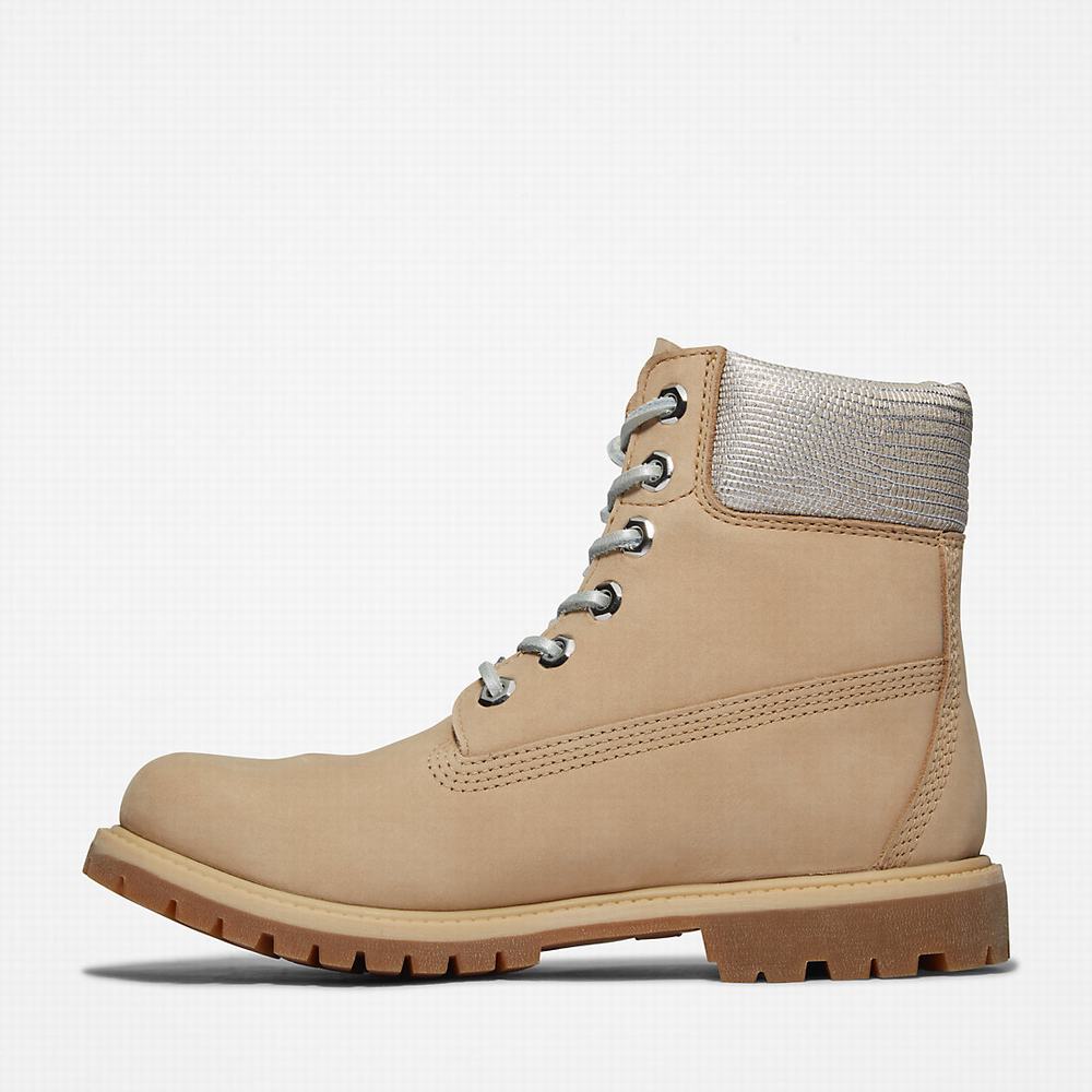 Timberland Premium 6 Inch Bot Kadın Bej Rengi | TR-8130L