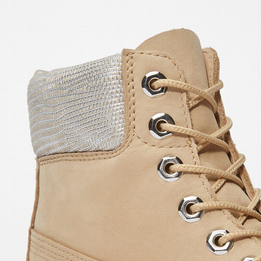 Timberland Premium 6 Inch Bot Kadın Bej Rengi | TR-8130L