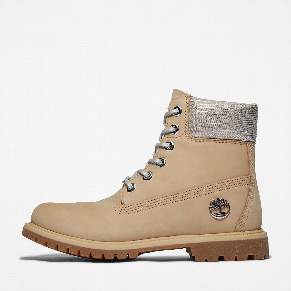 Timberland Premium 6 Inch Bot Kadın Bej Rengi | TR-8130L