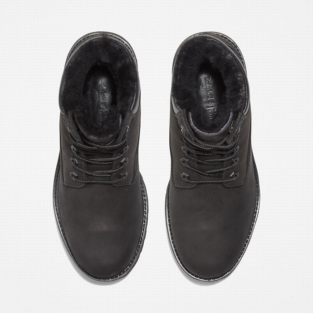 Timberland Premium 6 Inch Bot Kadın Siyah | TR-8697N