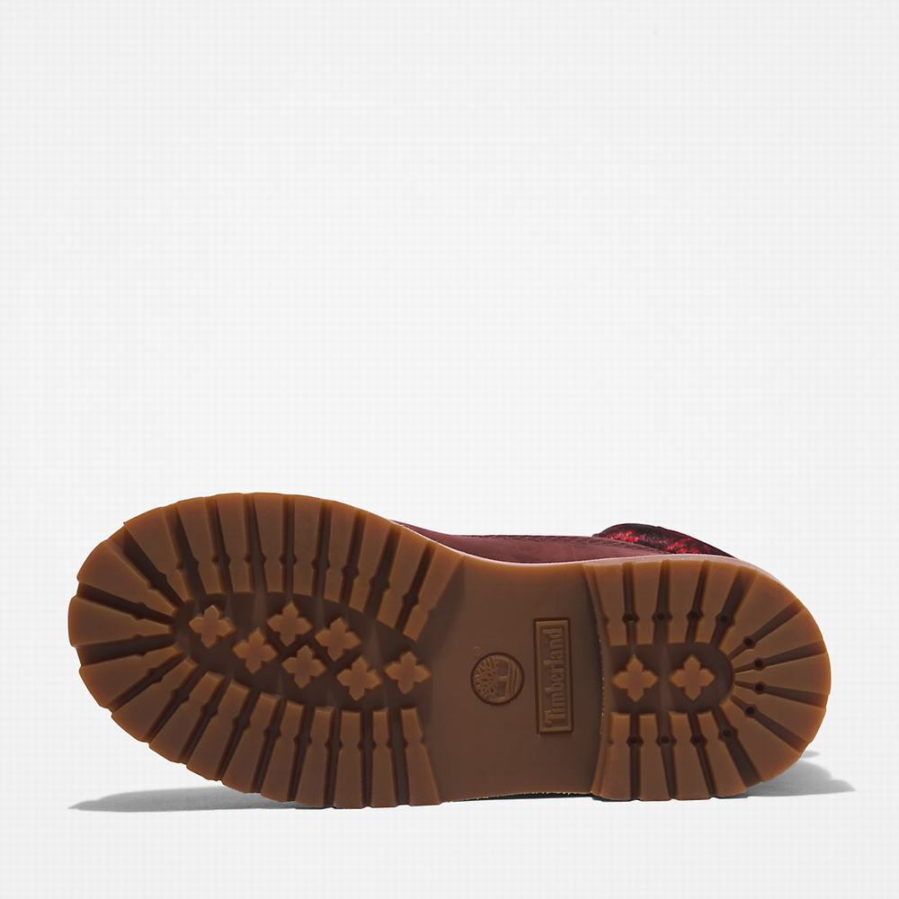 Timberland Premium 6 Inch Bot Çocuk Bordo | TR-2514N