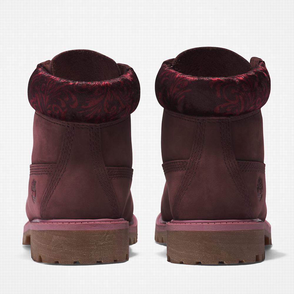Timberland Premium 6 Inch Bot Çocuk Bordo | TR-2514N