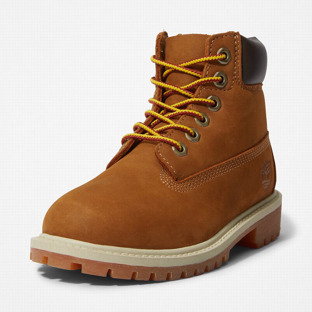 Timberland Premium 6 Inch Bot Çocuk Kahverengi | TR-8162T