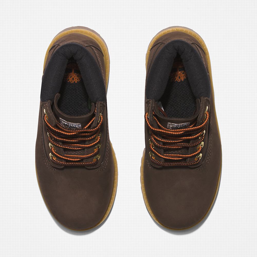 Timberland Premium 6 Inch Bot Çocuk Koyu Kahverengi | TR-7012J