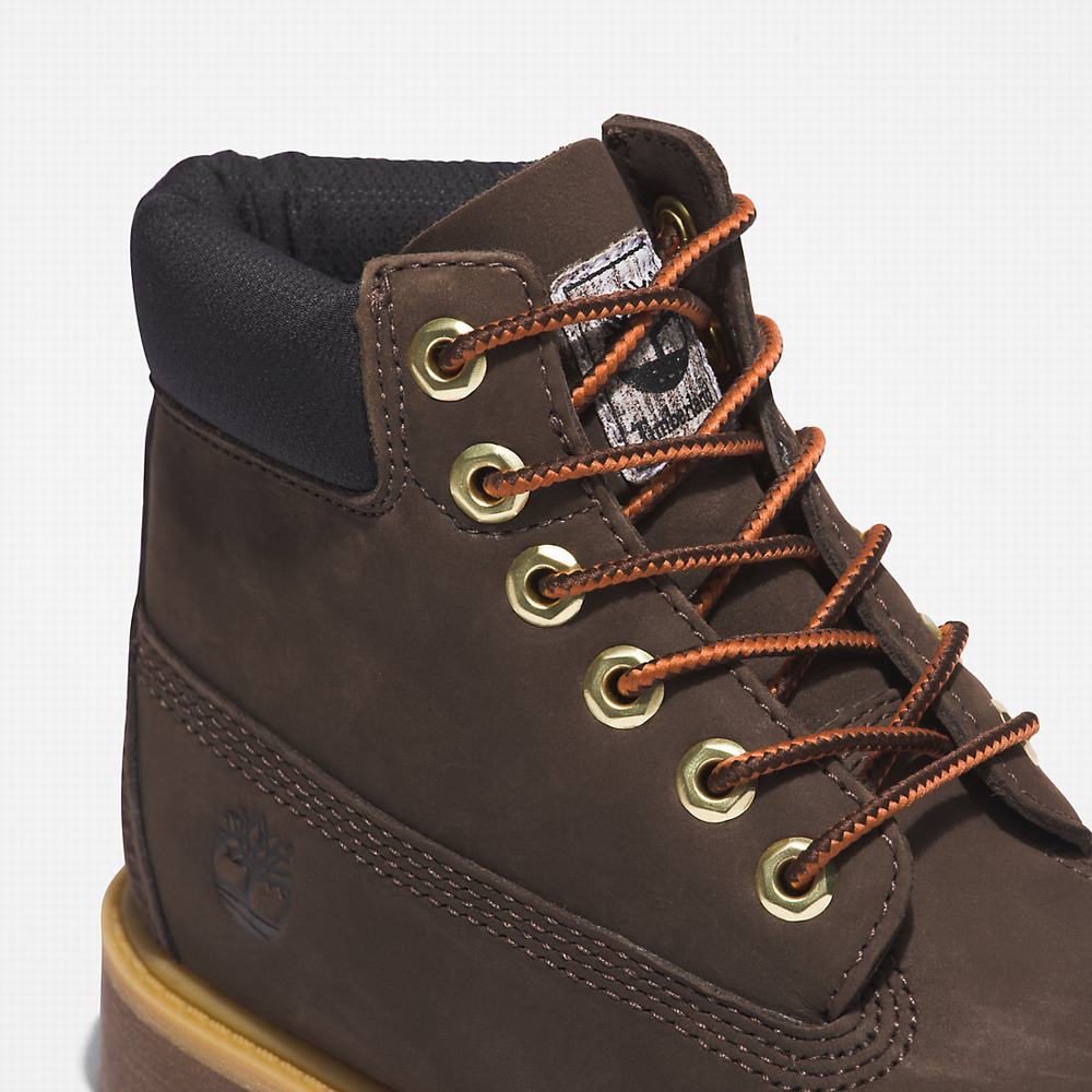 Timberland Premium 6 Inch Bot Çocuk Koyu Kahverengi | TR-7012J