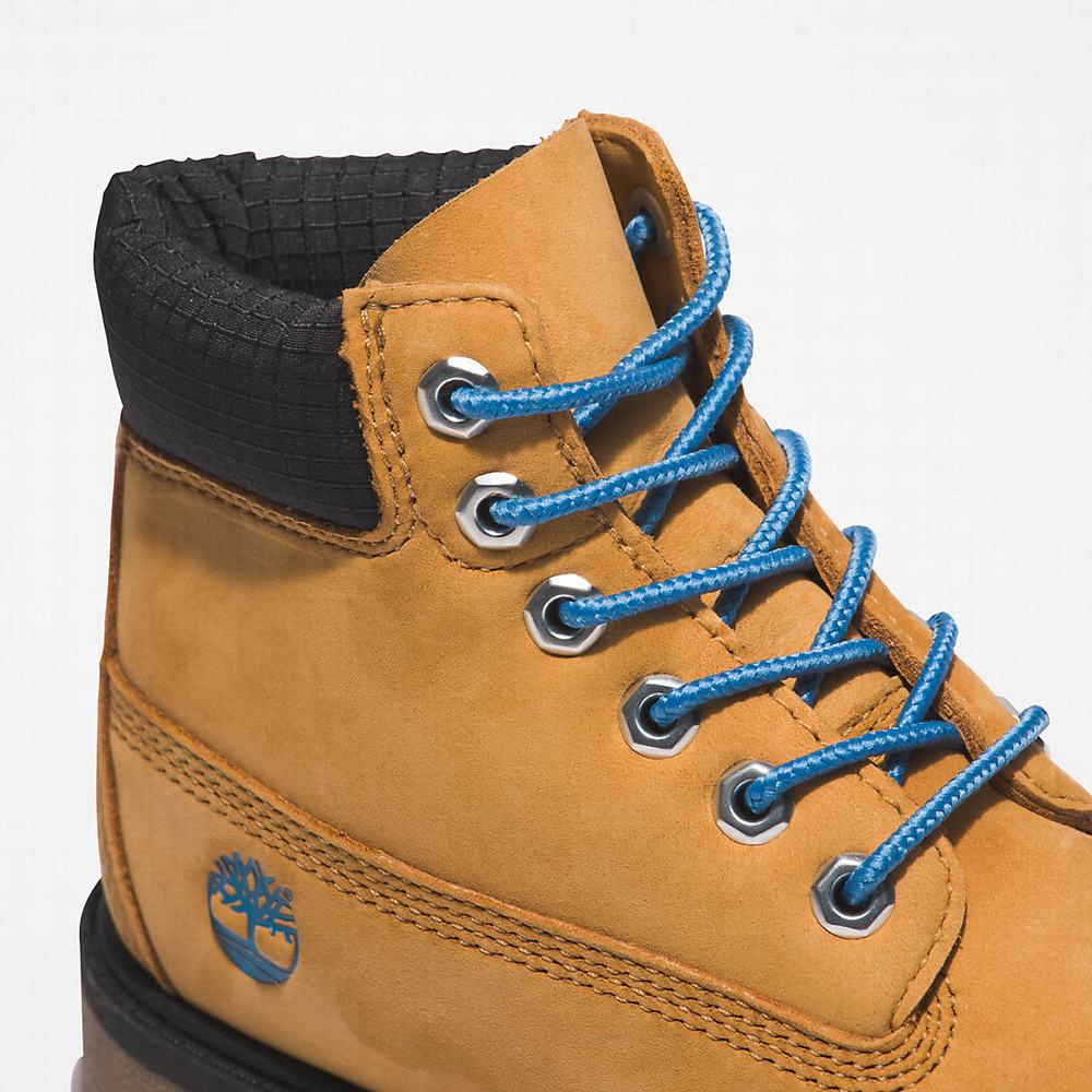 Timberland Premium 6 Inch Bot Çocuk Sarı Lacivert | TR-6041C
