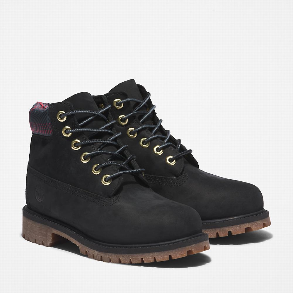 Timberland Premium 6 Inch Bot Çocuk Siyah | TR-4892G