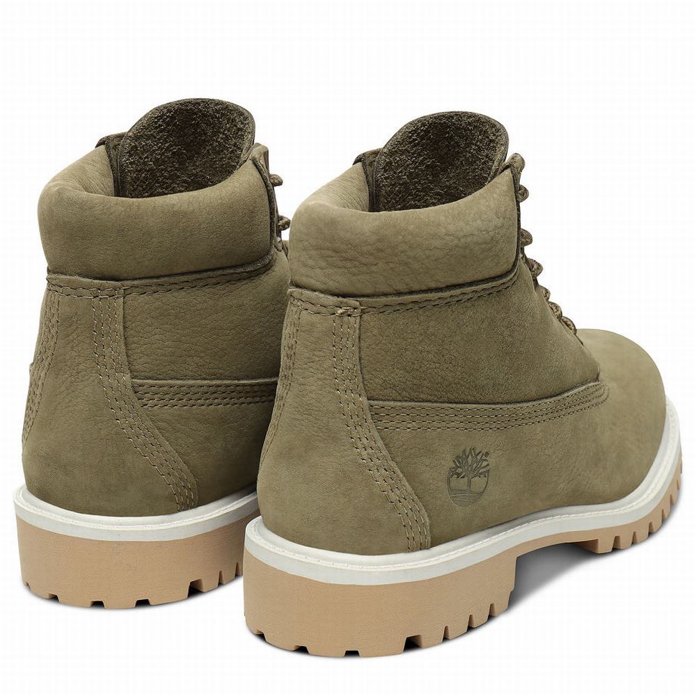 Timberland Premium 6 Inch Bot Çocuk Yeşil | TR-6859A