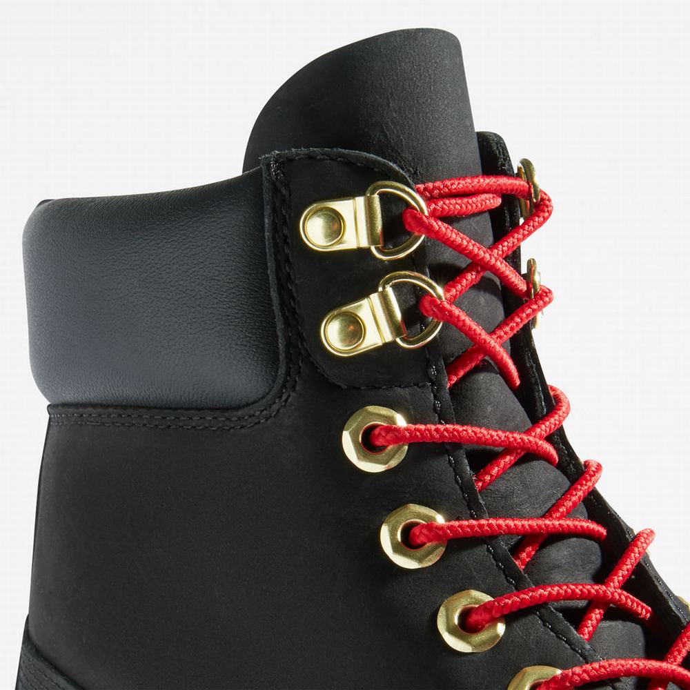 Timberland Premium 6 Inch Lux Leather Bot Erkek Siyah | TR-3075S
