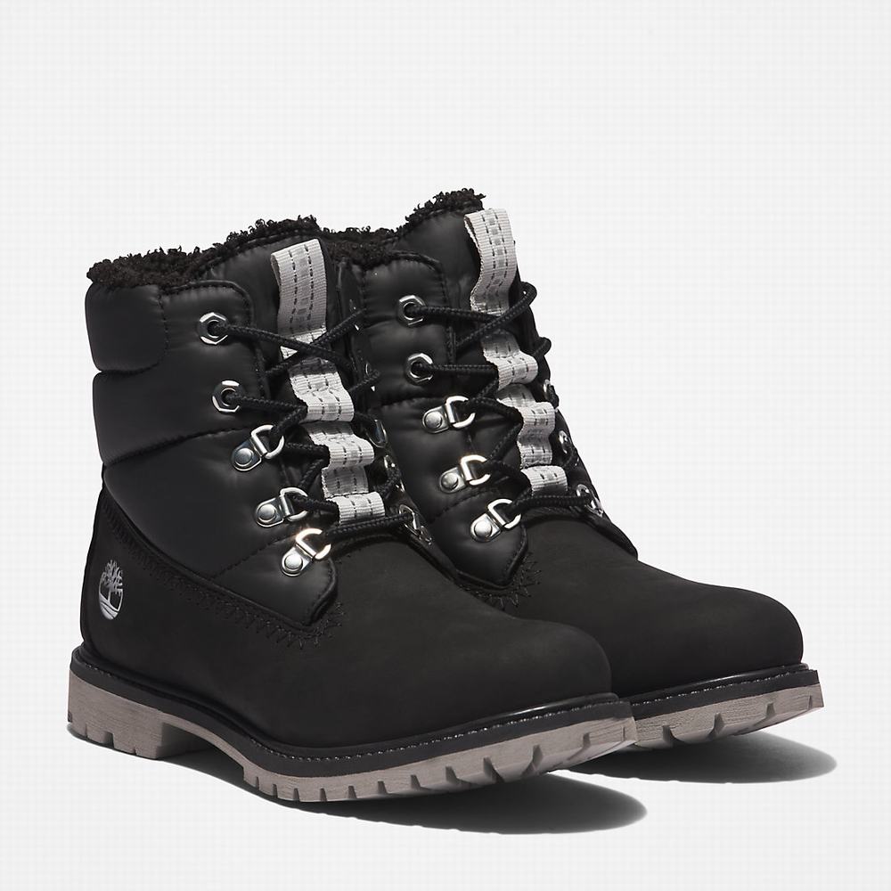 Timberland Premium 6 Inch Puffer Kışlık Bot Kadın Siyah | TR-6734E