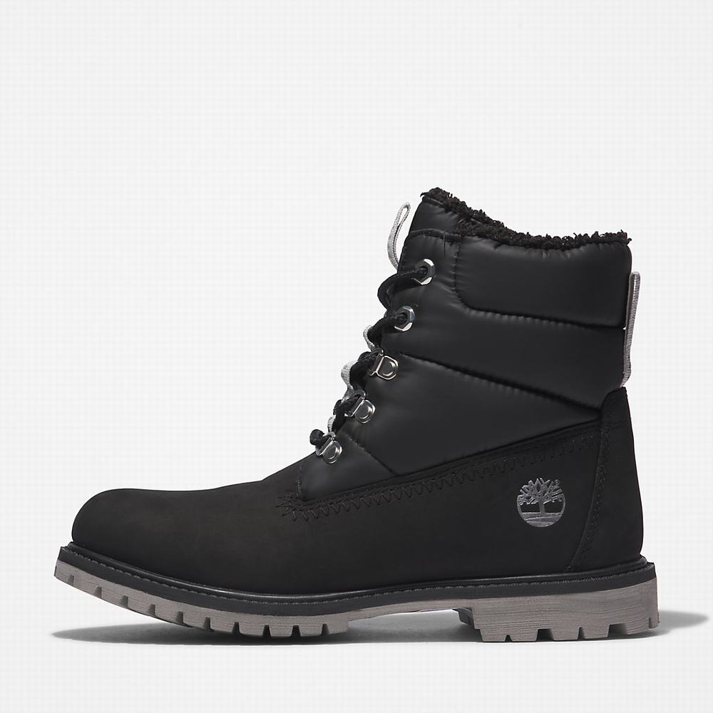 Timberland Premium 6 Inch Puffer Kışlık Bot Kadın Siyah | TR-6734E