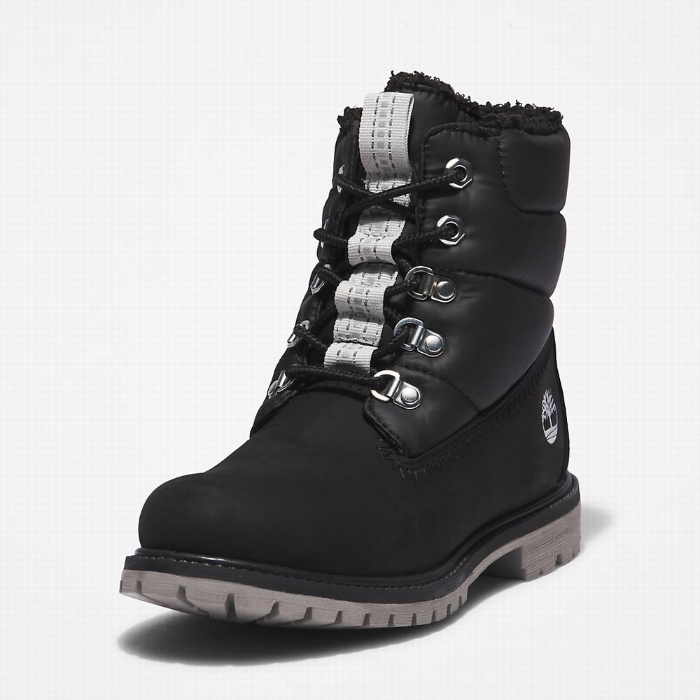 Timberland Premium 6 Inch Puffer Kışlık Bot Kadın Siyah | TR-6734E