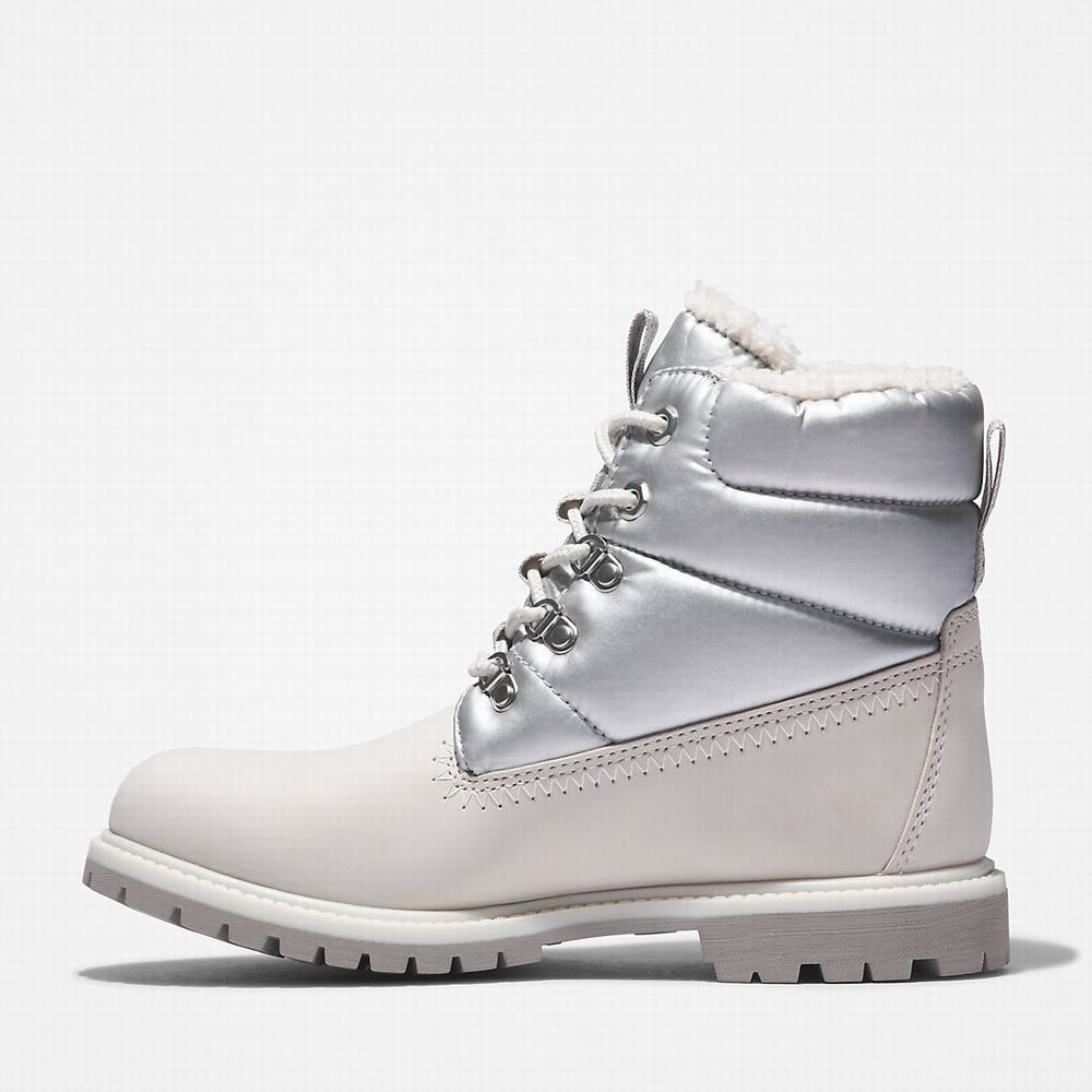 Timberland Premium 6 Inch Puffer Kışlık Bot Kadın Beyaz | TR-8915R