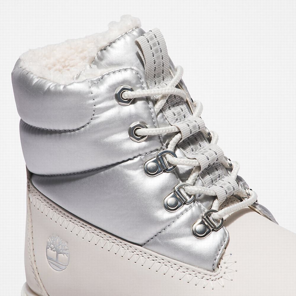 Timberland Premium 6 Inch Puffer Kışlık Bot Kadın Beyaz | TR-8915R