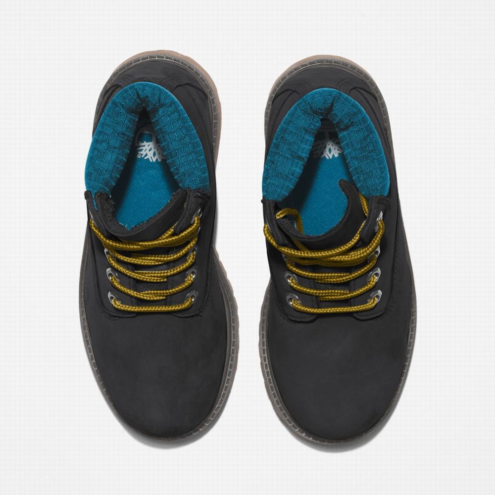 Timberland Premium 6-Inch Waterproof Bot Çocuk Siyah Mavi | TR-0538J