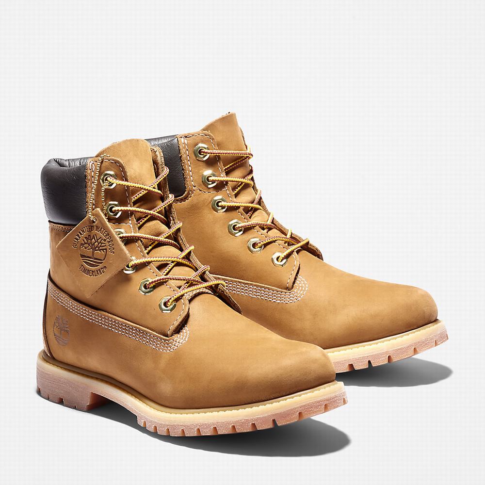 Timberland Premium 6-Inch Waterproof Bot Kadın Kahverengi | TR-0953X