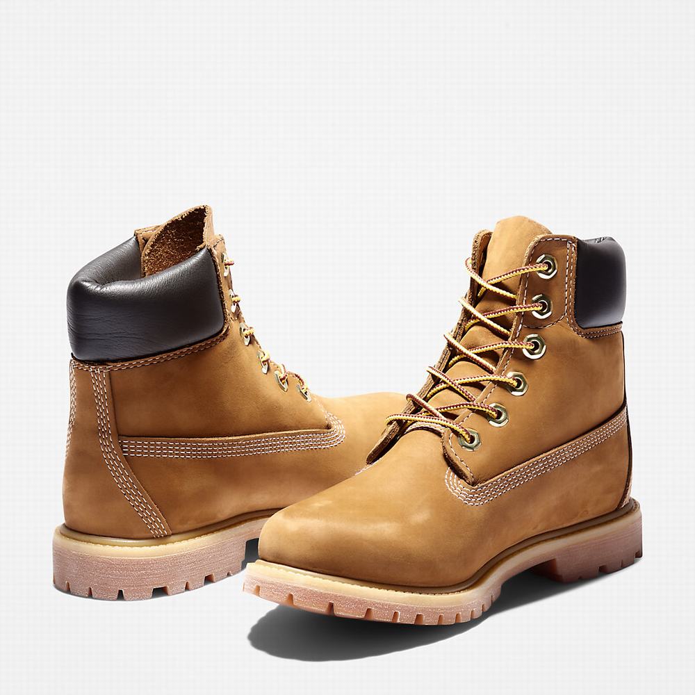 Timberland Premium 6-Inch Waterproof Bot Kadın Kahverengi | TR-0953X