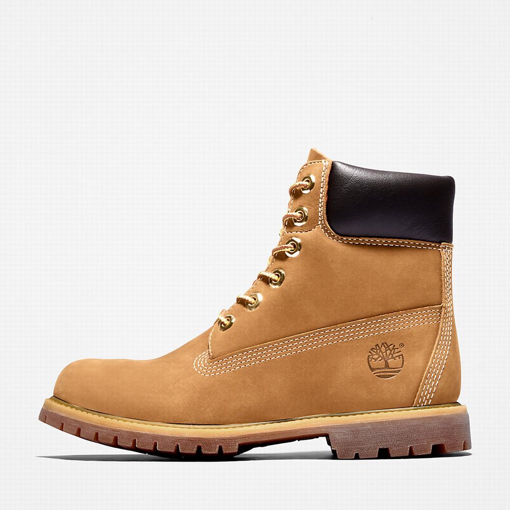 Timberland Premium 6-Inch Waterproof Bot Kadın Kahverengi | TR-0953X