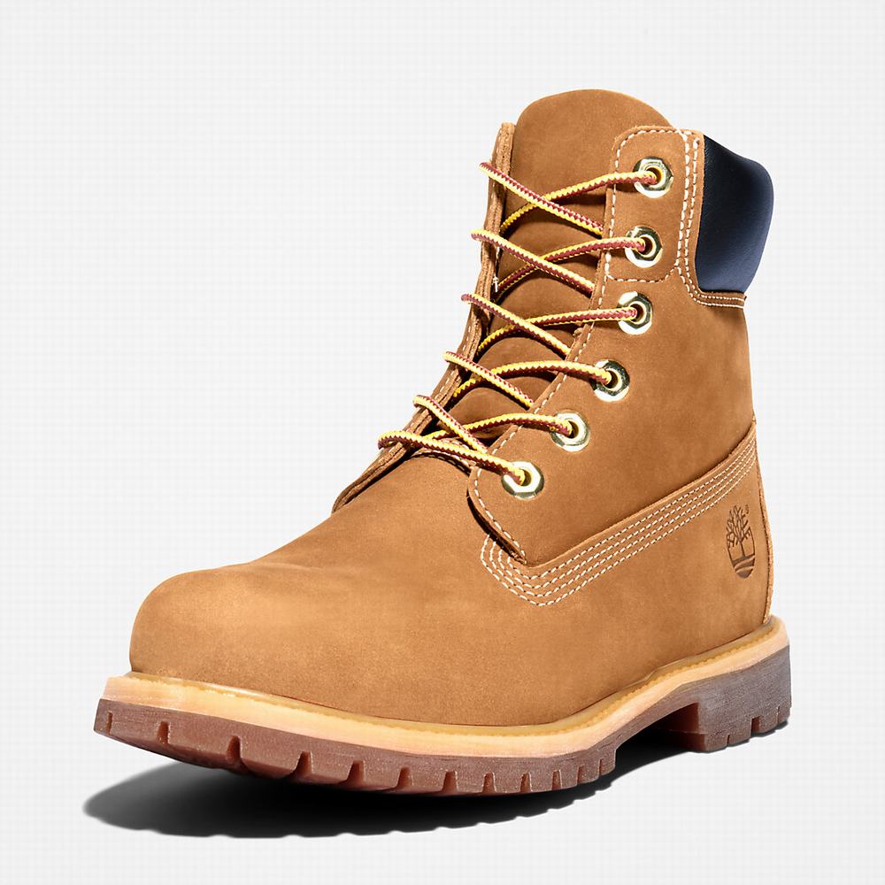 Timberland Premium 6-Inch Waterproof Bot Kadın Kahverengi | TR-0953X