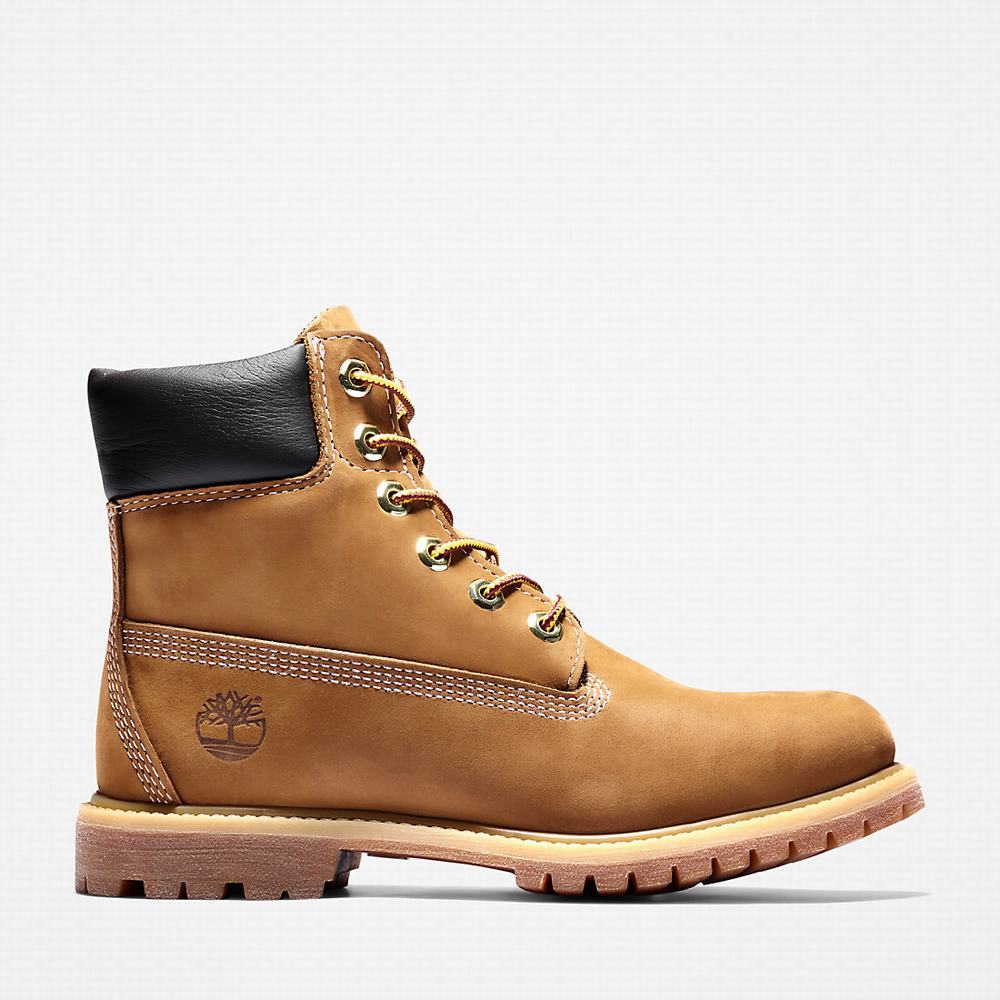 Timberland Premium 6-Inch Waterproof Bot Kadın Kahverengi | TR-0953X