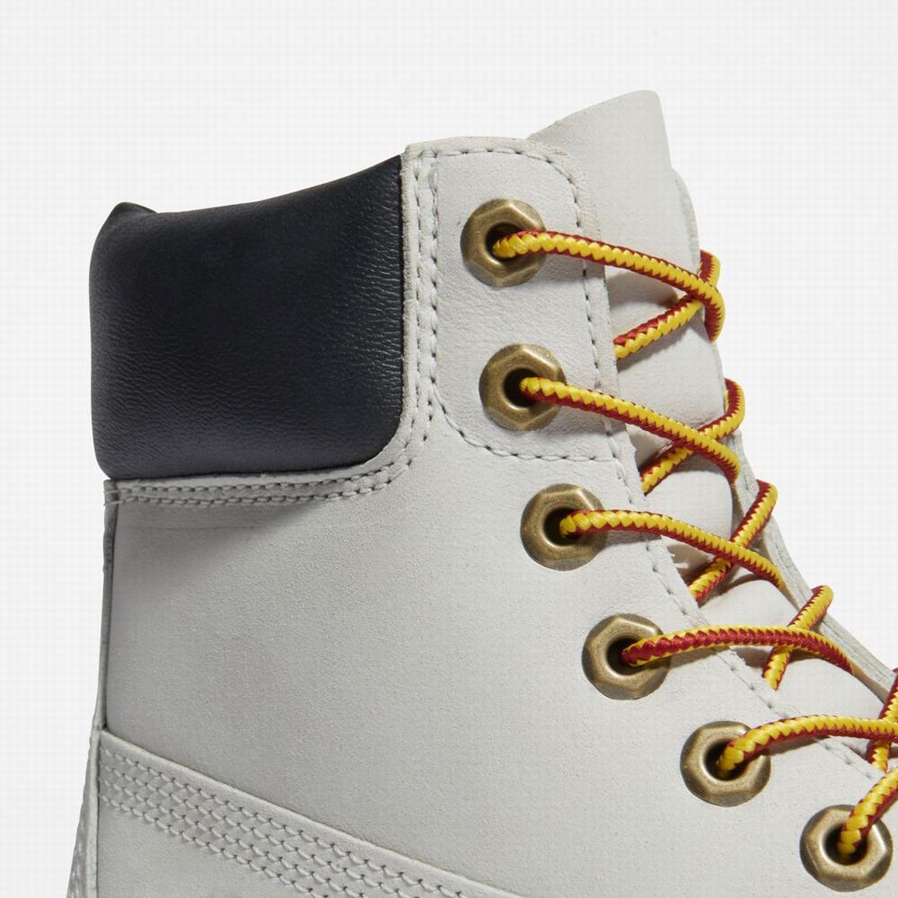 Timberland Premium 6-Inch Waterproof Bot Kadın Açık Gri | TR-2048A